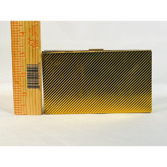 Vintage Evans Compact Vanity Kit 1950s Cigarette Lipstick Case Two Sided - Picture 6 of 7